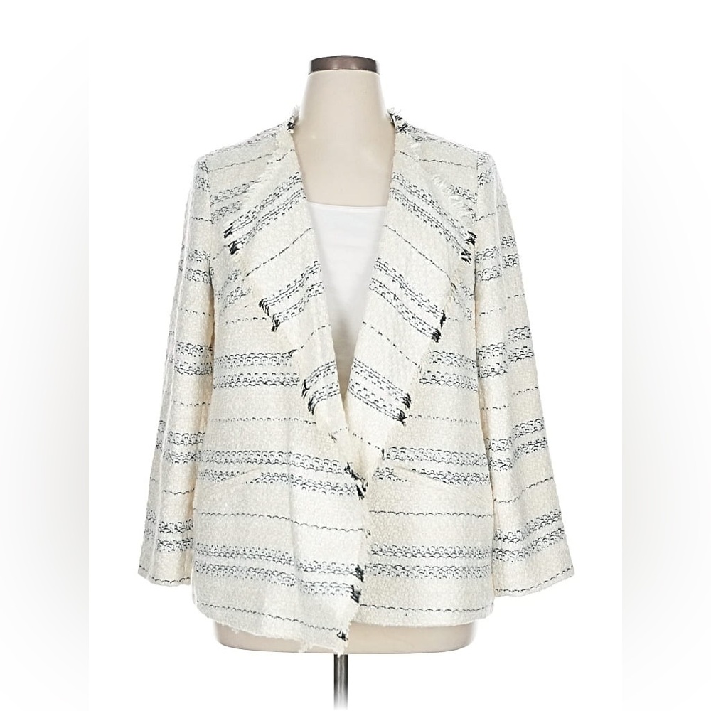 EXPRESS Blazer (Women’s) - Size Small / Cream, Black, & White